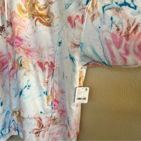 NWOT Free People Movement Sprint to The Finish Printed Hoodie - Sz Small - Picture 6 of 13